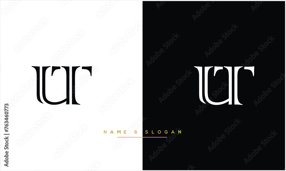UT, TU, U, T, Abstract Letters Logo Monogram