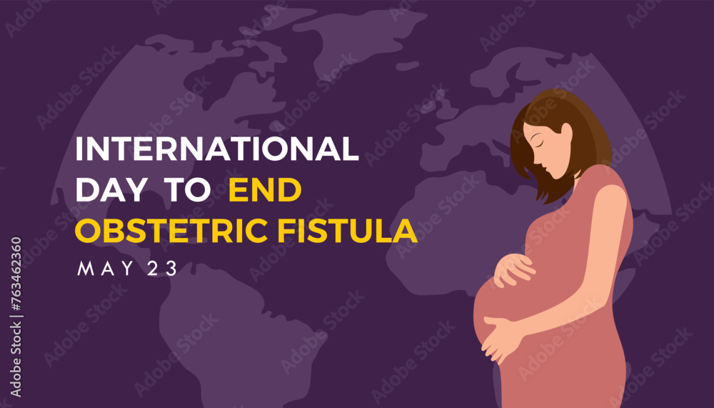international day to end obstetric fistula vector art illustration design