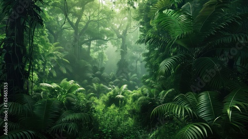 Congo Forest, a mysterious rainforest full of animals  © Phitthayathon