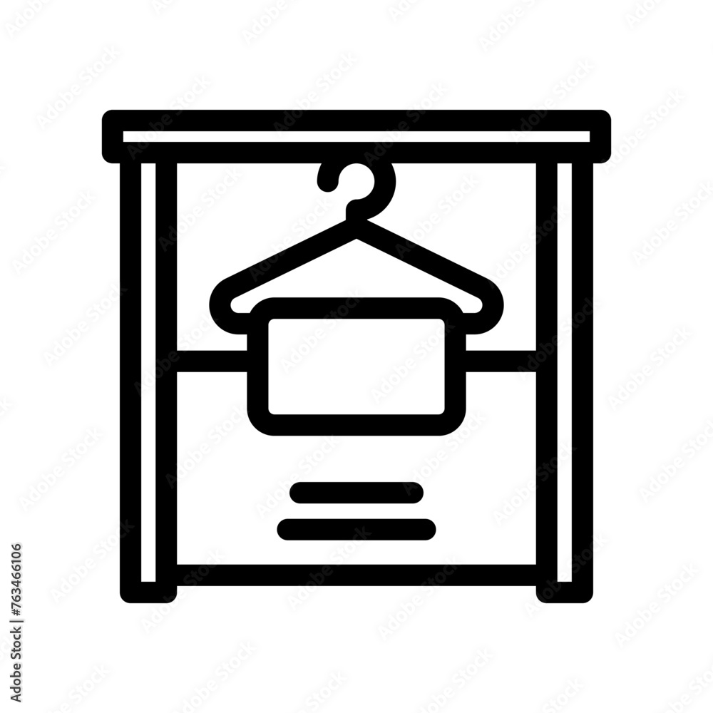changing room line icon illustration vector graphic changing room line icon illustration vector graphic