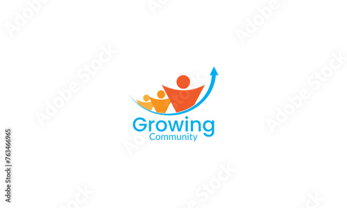 People Organization comunity Logo Vector
