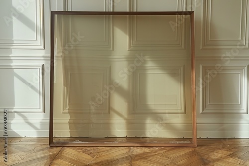 Mirror on Wooden Floor