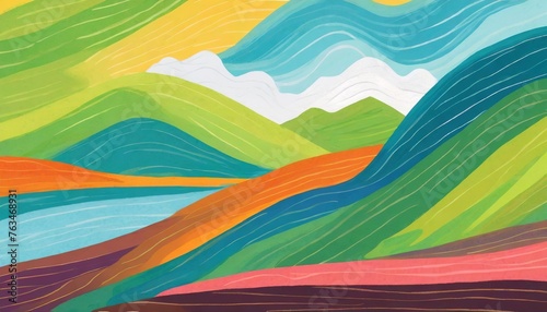 abstract colorful pattern for landscape background