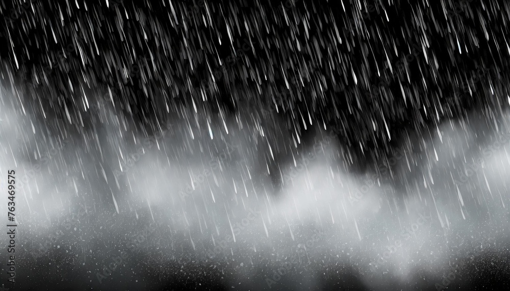 texture of rain and fog on a black background overlap - obrazy, fototapety, plakaty 