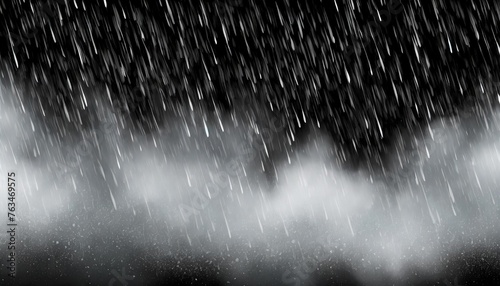 texture of rain and fog on a black background overlap