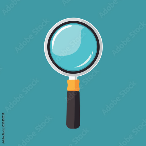 Magnifying glass icon logo clip art vector illustration photo