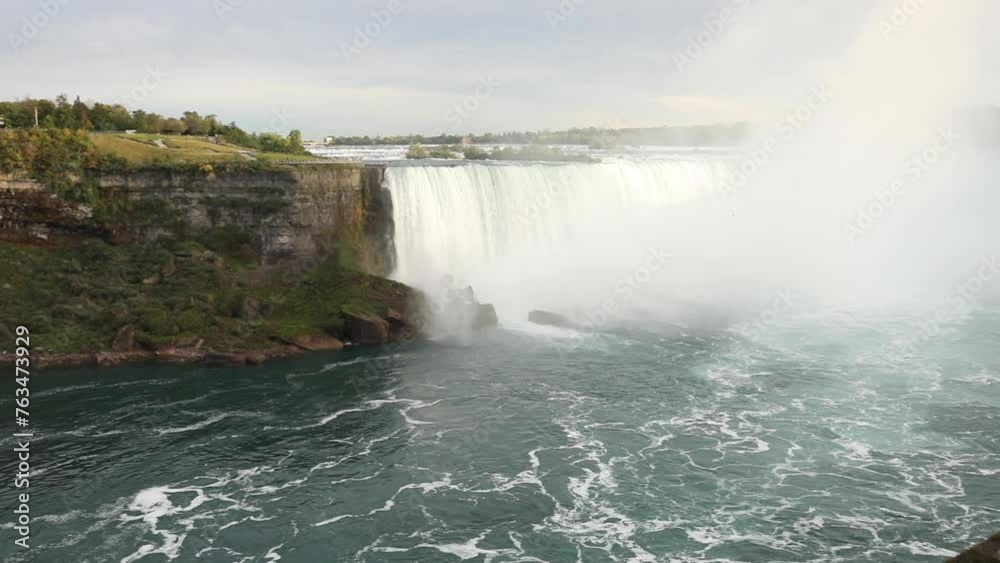 Niagara Falls aerial view from the Canadian side Niagara Falls aerial view from the Canadian side