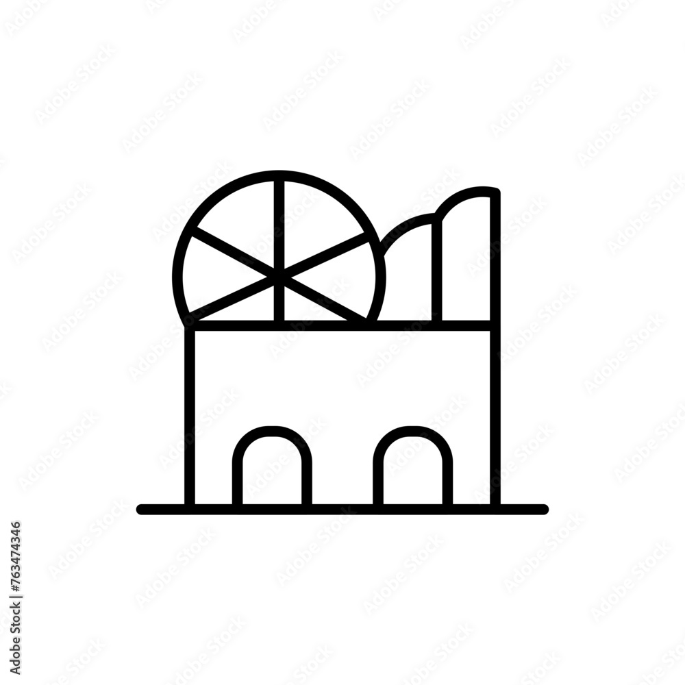 amusement park line icon amusement park line icon