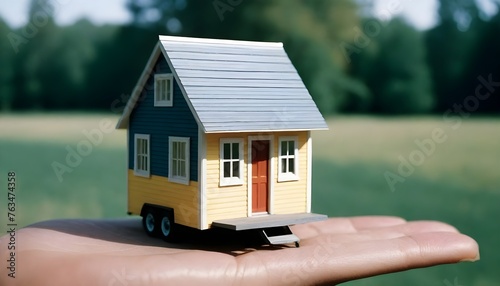 A beautiful tiny house miniature 
