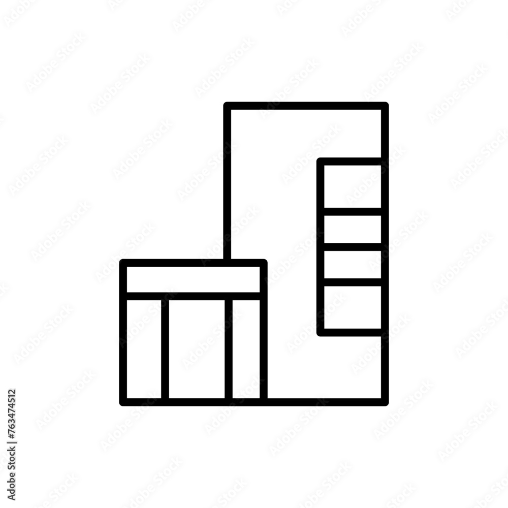 skyscraper line icon skyscraper line icon