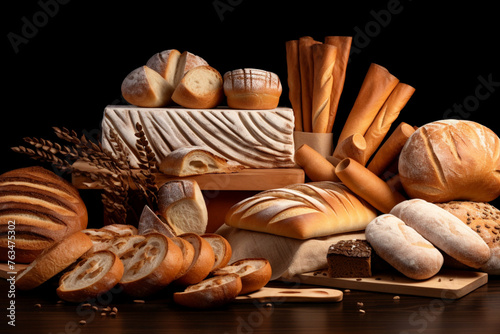 assortment of bread