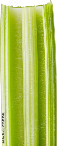 Fresh celery stalks with leaves  cut out transparent