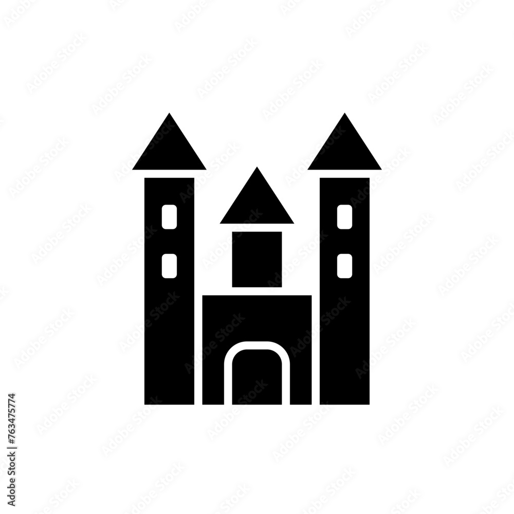 castle glyph icon