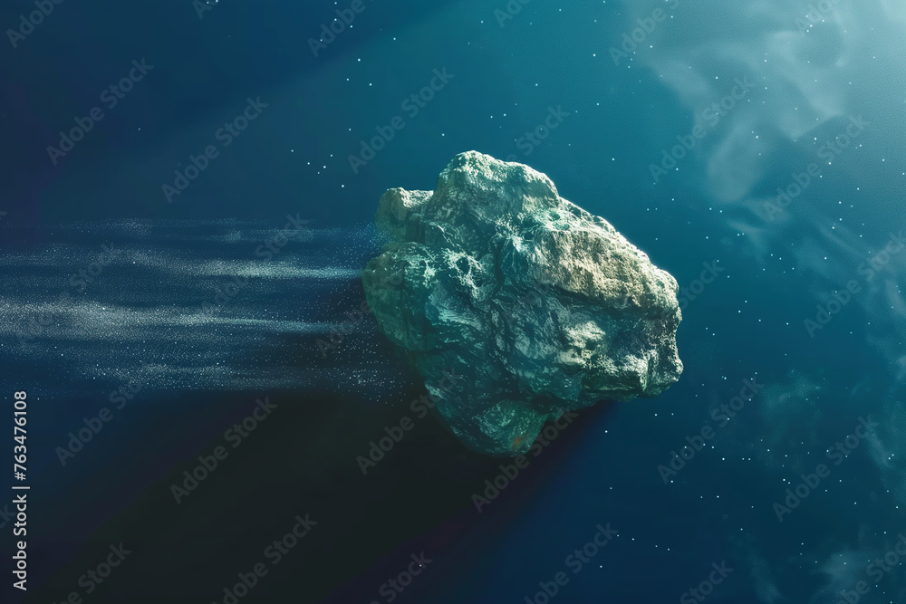 Big asteroid moving through space Big asteroid moving through space