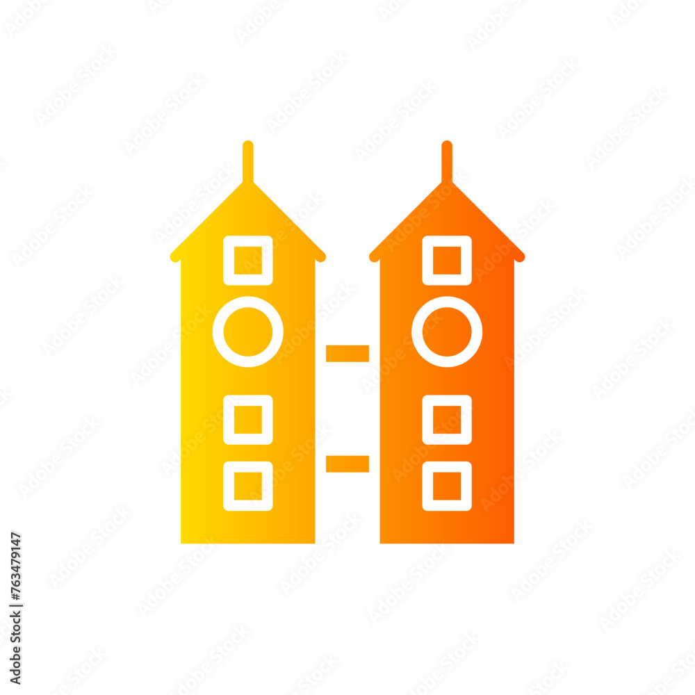 skyscraper gradient icon skyscraper gradient icon