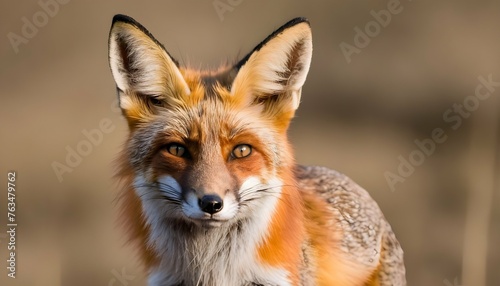 A Fox With Its Ears Perked Up Listening For Dange Upscaled 3 © Samara