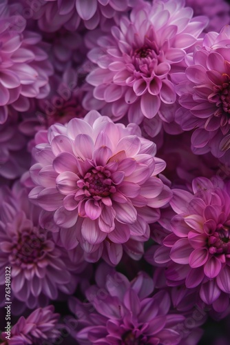 Vibrant Purple Flowers in Full Bloom