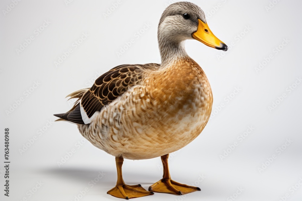 Duck on white background Generative AI Duck on white background Generative AI