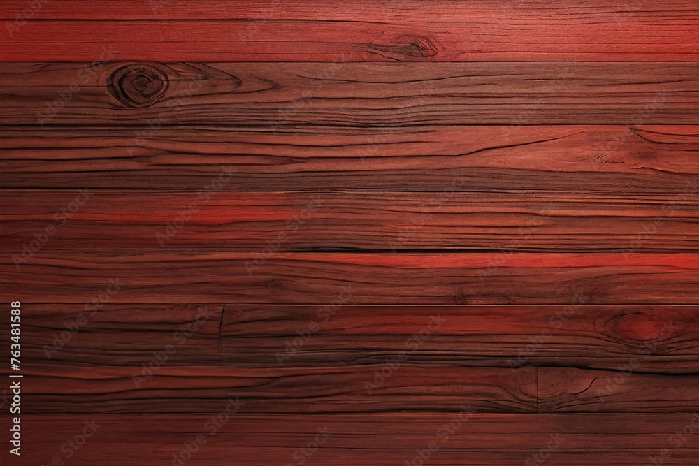 Obraz premium Red dark dirty wood wall wooden plank board texture background with grains and structures