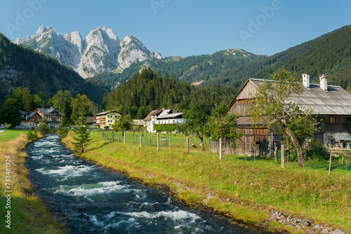 Gosaubach, Gosaukamm, Oberösterreich, Österreich