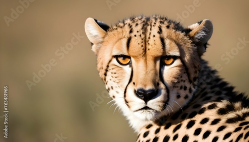 A Cheetah With Its Eyes Narrowed Focused On Its T Upscaled 5 1 © Nawal