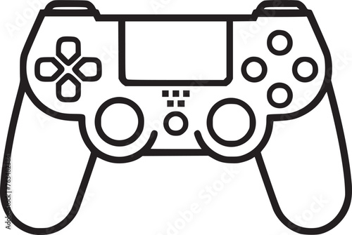 Video game controller / gamepad flat icon for apps and websites