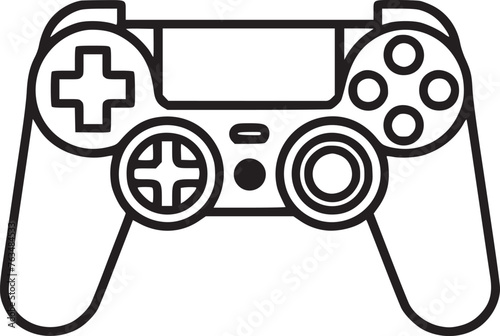 Video game controller / gamepad flat icon for apps and websites