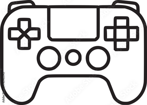 Video game controller / gamepad flat icon for apps and websites