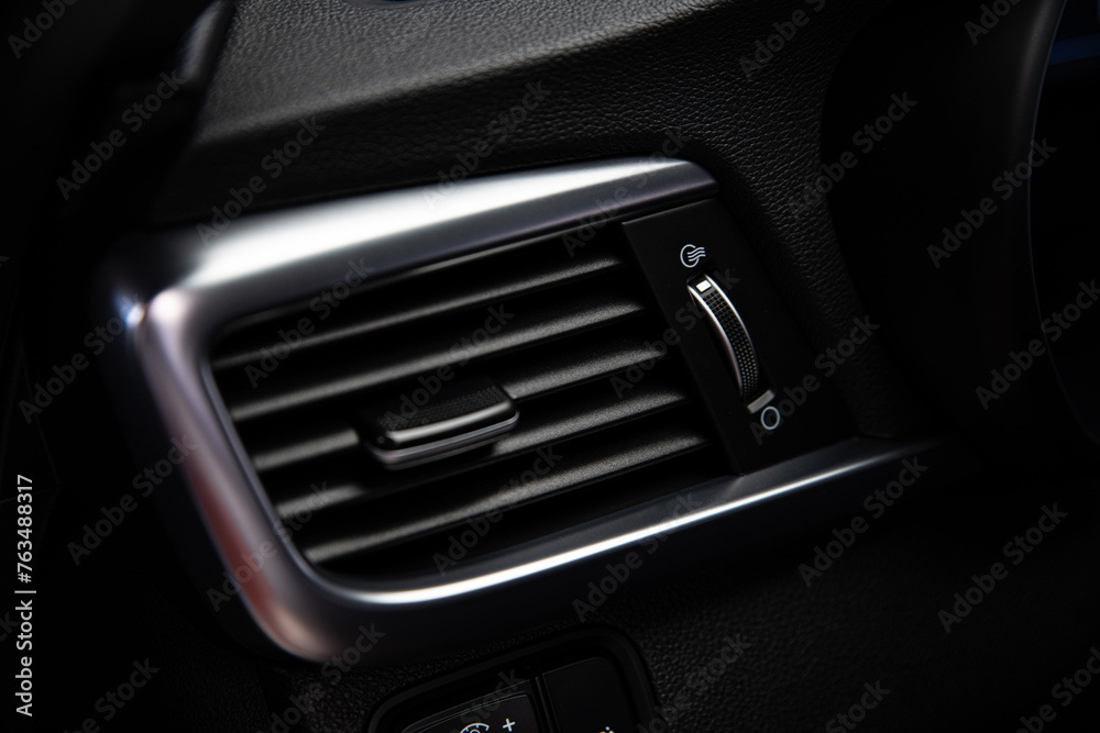 Modern luxury car air vents.