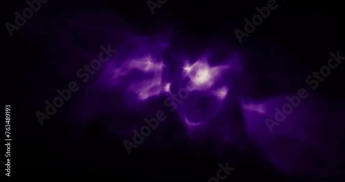 Wallpaper Mural Animation of purple light flows moving on black background Torontodigital.ca