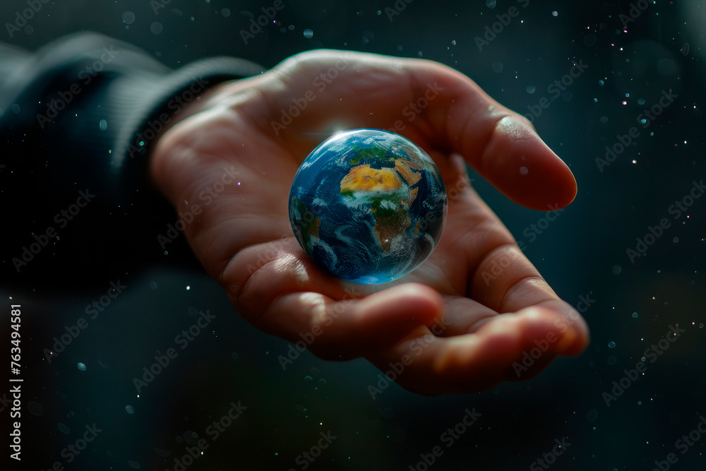 the earth in the hand