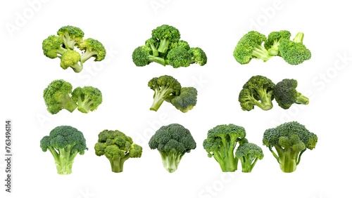 broccoli isolated, broccoli set