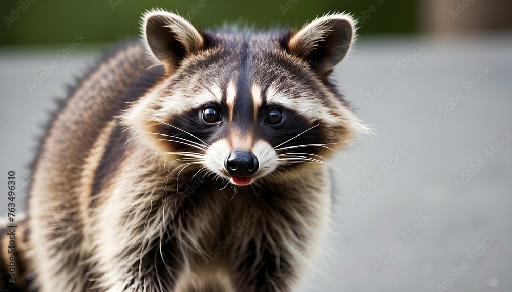 A Raccoon With A Comical Expression Its Eyes Wide Upscaled 8