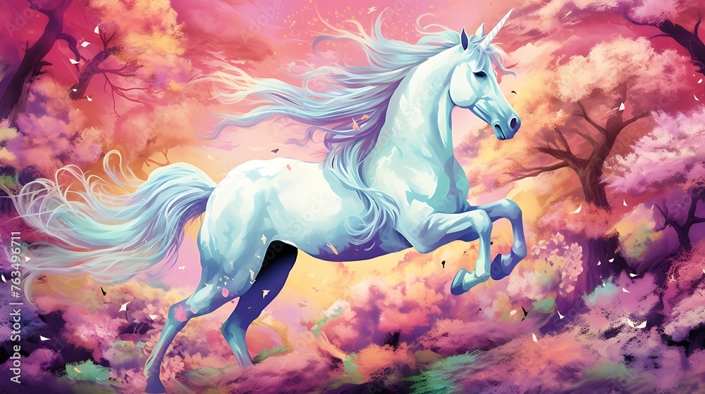 Fototapeta premium Majestic Gallop: Mesmerizing Ethereal Horse Shirt Print