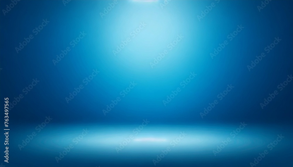 blue stage background with gradient light empty room for display your product