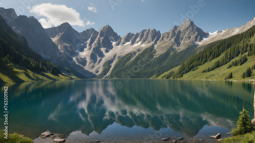 lake in natural park