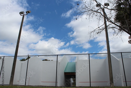 pickle ball courts in the summer