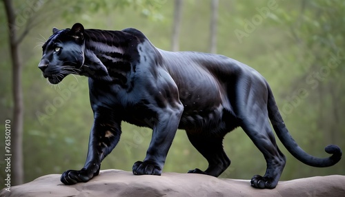 A Panther With Its Muscles Rippling Beneath Its Co Upscaled 3 © Arzoo