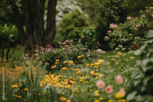 Spring Flower Garden Photo  Cottagecore  Floral