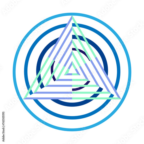 Triangle colorful sign  1 копия