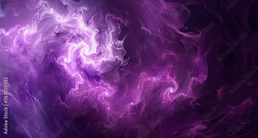 Fototapeta premium Abstract purple and black swirl patterns on a textured background