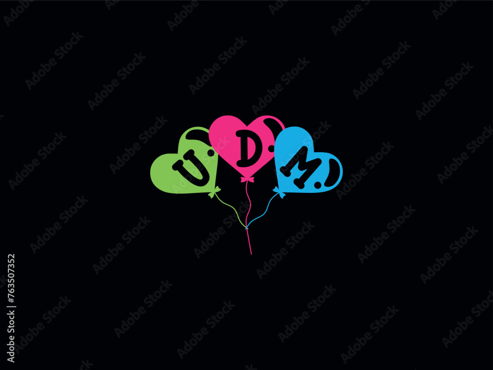 Modern UDM Kids Logo letter Modern UDM Kids Logo letter