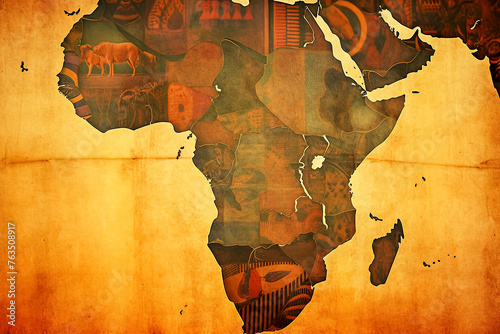 Celebrate World Africa Day with an illustration featuring the iconic map of Africa, symbolizing unity, heritage, and progress. Perfect for commemorating the occasion.