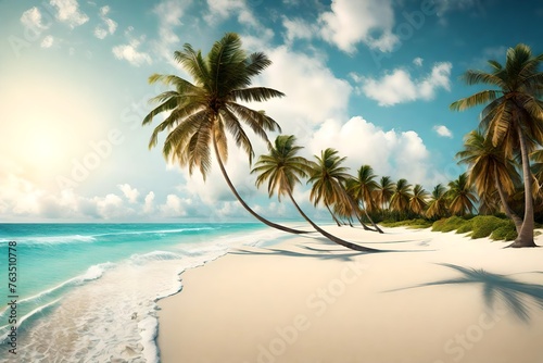 palm trees on the beach