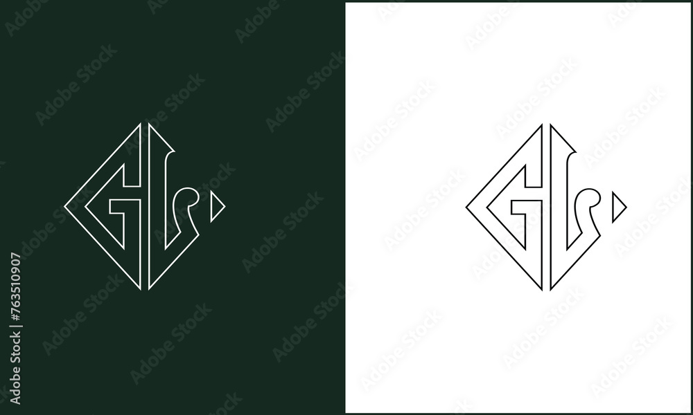 GL, LG, G, L, Abstract Letters Logo monogram GL, LG, G, L, Abstract Letters Logo monogram