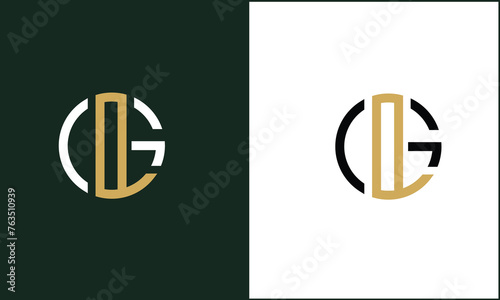 GL, LG, G, L, Abstract Letters Logo monogram