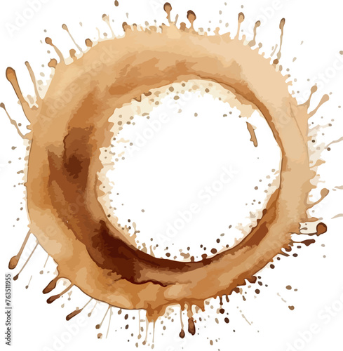 stain coffee ink watercolor brown transparent background