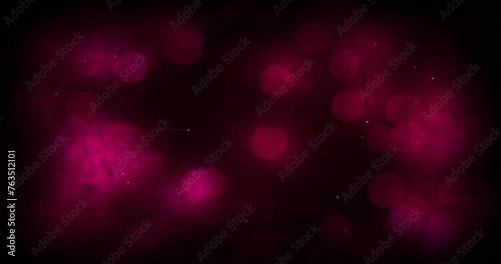 Animation of light spots and red shapes on black background Animation of light spots and red shapes on black background
