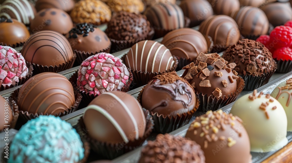 Assorted Chocolates on Tray