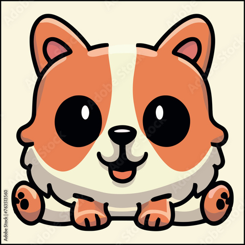 Cooper color vector illustration